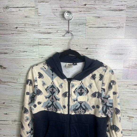 Picture clothing Navy and Cream Hooded Onesie don’t panic go organic medium - Picture 4 of 8